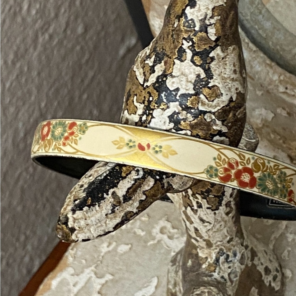 Michaela Frey Original Signed Cloisonné Bangle Bracelet & Brooch - Picture 4 of 14